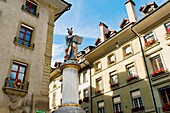 Moses Fountain Mosesbrunnen on Kramgasse, Bern, Canton Bern, Switzerland