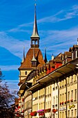 The Prison Tower Kafigturm on Barenplatz, Bern, Canton Bern, Switzerland
