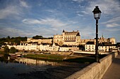 Chateau d´Amboise with River Loire in foreground, Amboise, Loire Valley, France