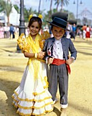 children, costume, Europe, european, fair, festival. Children, Costume, Europe, European, Fair, Festival, Holiday, Landmark, People, Seville, Spain, Europe, Spanish, Tourism, Travel