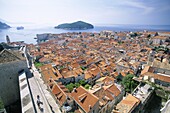 Croatia, Dalmatian Coast, Dubrovnik, Island of Lokr. City, Coast, Croatia, Europe, Dalmatian, Dubrovnik, Heritage, Holiday, Island, Landmark, Lokrum, Old, Rooftops, Tourism, Travel