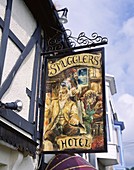 Cornwall, England, Hotel Sign, Newlyn, Smugglers Pu. Cornwall, England, United Kingdom, Great Britain, Holiday, Hotel, Landmark, Newlyn, Pub, Sign, Smugglers, Tourism, Travel, Vacat