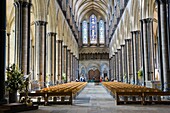 Salisbury Cathedral, Salisbury, Wiltshire, England, UK.