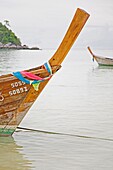 Traditional boats in a paradise beach in Koh Lipe, Thailand