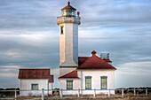 Point Wilson Lighthouse at golden hour
