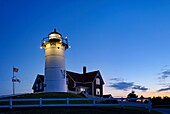 Nobska Point Light, Woods Hole, Cape Cod, MA, Massachusetts, USA
