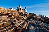 Pemaquid Point Light Station, Muscongus Bay, Bristol, Maine, USA  1827
