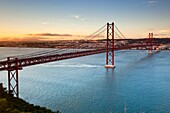 25th of April Suspension Bridge in Lisbon, Portugal