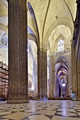 Interior of Santa Maria de la Sede Cathedral, Seville, Spain