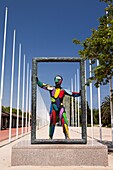 Sculture close to Hotel Arts and MAPFRE tower, Barcelona, Spain