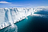 Views of Austfonna, an ice cap located on Nordaustlandet in the Svalbard archipelago in Norway  MORE INFO Austfonna is the largest ice cap by area and with 1, 900 km the second largest by volume in Europe, after the Vatnajökull in Iceland  It is the seven