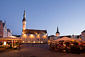Estonia, Tallin City, The City Hall at City Hall Square, Terraces