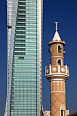 Kuwait, Kuwait City, skyscraper, mosque, minaret