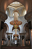 United Arab Emirates, Abu Dhabi, Sheikh Zayed bin Sultan al-Nahyan Mosque, interior