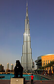 'United Arab Emirates, Dubai, Burj Khalifa; world's tallest building;'