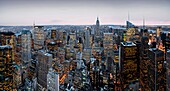 USA- March 2010-New York City-Midtown Manhattan from the RCA Bldg.(Top of the Rock)-Panorama
