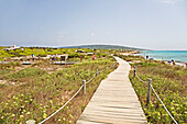Beach of Es Mitgorn, Formentera, Balearic Islands, Spain