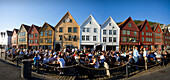 Norway-June 2009 Bergen City Briggen District Hanseatic Houses (W.H.) Panorama