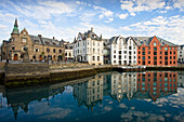 Norway -June 2009 Alesund City Modernist architecture