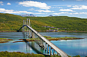 Norway -June 2009 Tjelsund Bridge near Narvik City