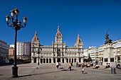 Spain-September 2009 Galicia Region La Coruña City City Council Bldg.