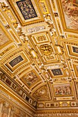 Italy, Rome, Castel Sant'Angelo, Paolina Room, Ceiling Detail