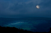 Dartmoor National Park, Devon, England, Moonlight in a landscape