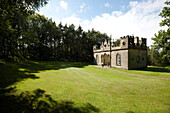 Banqueting House im Sonnenlicht, Ferienhaus wird vermietet über den Landmarktrust, Rowlands Gill, Northumberland, England, Grossbritannien, Europa