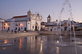 Kirche Santa Maria am Abend, Praca do Infante, Praca do Infante, Lagos, Algarve, Portugal, Europa