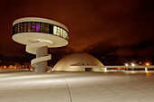 Centro Niemeyer, Centro Cultural Internacional Oscar Niemeyer, Oscar Niemeyer International Cultural Centre, Architekt Oskar Niemeyer, Aviles, province of Asturias, Principality of Asturias, Northern Spain, Spain, Europe