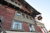 Blick auf das Rote Haus, Dornbirn, Vorarlberg, Österreich, Europa