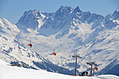 Cable car to Hochjoch, skiarea Silvretta Montafon in the Montafon, Vorarlberg, Austria, Europe
