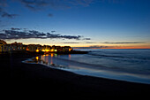 Strand am Abend, Playa Jardin, Puerto de la Cruz, Teneriffa, Kanarische Inseln, Spanien, Europa