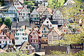 Fachwerkhäuser in Schiltach, südlich von Freudenstadt, Schwarzwald, Baden-Württemberg, Deutschland, Europa