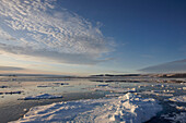 Pack ice at Hinlopenstretet, Arctic Ocean, Svalbard, Norway, Europe