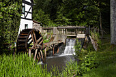 Schlaube river and Bremsdorf Mill, Schlaube Valley Nature park, Brandenburg, Germany