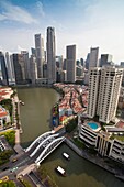 Singapore City, Raffles Square District Skyline.