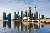 Singapore City, Down Town Skyline.