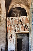 The rock-hewn church Abbi Johanni part of the Tembien Cluster near Abi Addi in Tigray  Abbi Johanni was hewn into a vertical cliff, the only access is through a tunnel  Parts of the church collapsed during an earthquake  Nobody knows when Abbi Johanni was