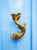 Traditional fish-shaped door knob in Malta