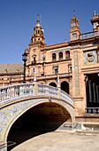 Ornamental Bridge at Plaza de Espana Seville