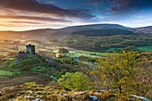 Dolwyddelan Castle Welsh: Castell Dolwyddelan was a native Welsh castle located near Dolwyddelan in Conwy County in North Wales  It was built in the 13th century by Llywelyn the Great, Prince of Gwynedd and North Wales, Wales, UK, Europe