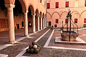 Italy, Ferrara, Castle Estense interior