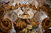 The shrine of Virgen de la Iglesia de Santiago Apostol of Antequera, Andalusia, Spain