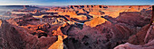 Panorama of Dead Horse Point to Colorado River, Canyonlands National Park, Moab, Utah, Southwest, USA, America