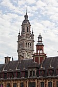 France, Lille, Grand'Place, old Stock Exchange, the belfry in the old city center