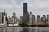 New York - United States, the East river, skyline