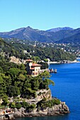 Italy, Liguria, Portofino, villa, landscape