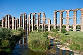 Spain-Spring 2011, Extremadura Region, Merida City (W.H.), roman ruins of the Miracles aqueduct