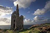 U.K,Cornwall,old tin mines in Botallack